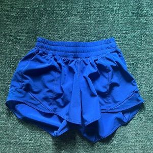 Lululemon royal blue hotty hot shorts